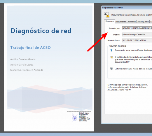 Firma digital en un PDF