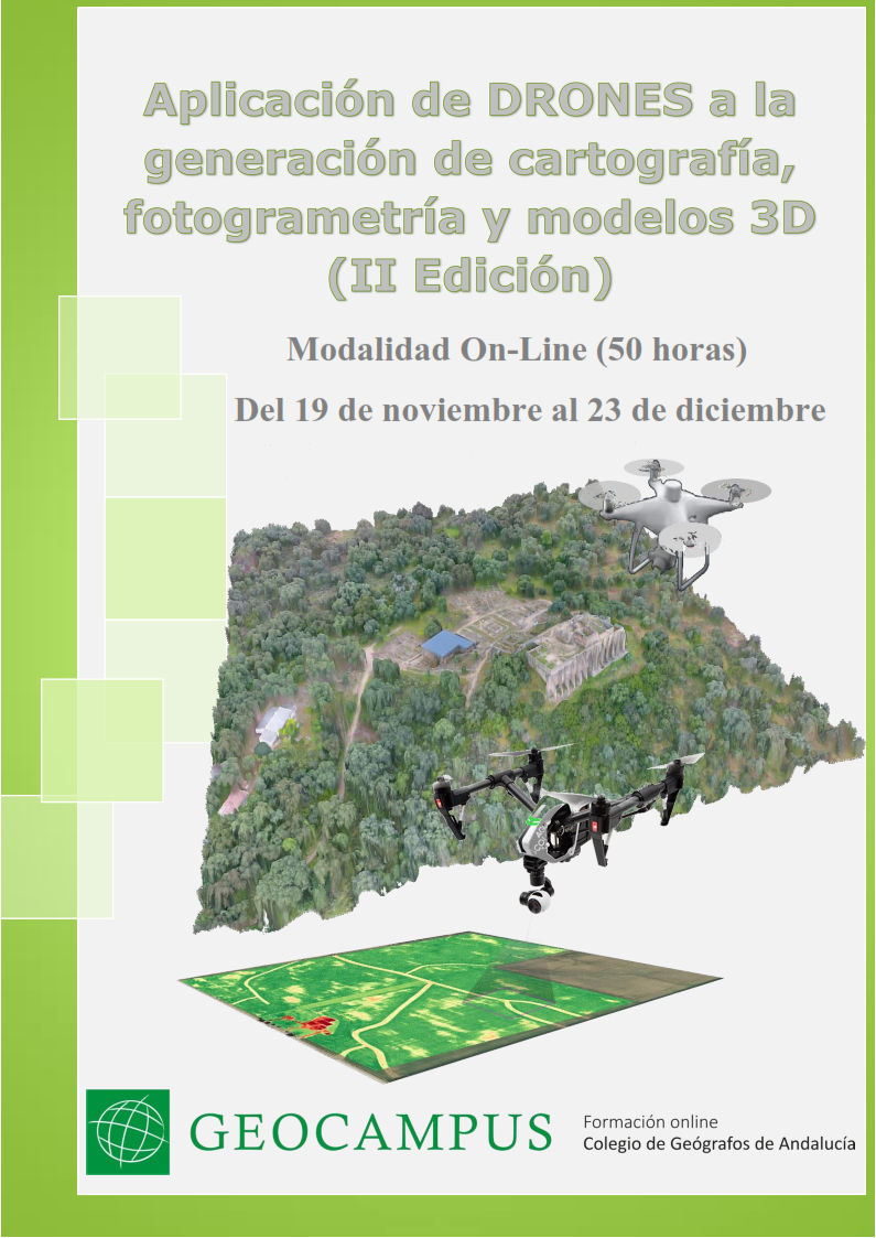 Generación de cartografía, fotogrametría y modelos 3D con drones