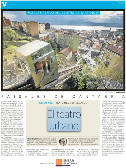 artículo el teatro urbano del diario montañes (10/03/2019)