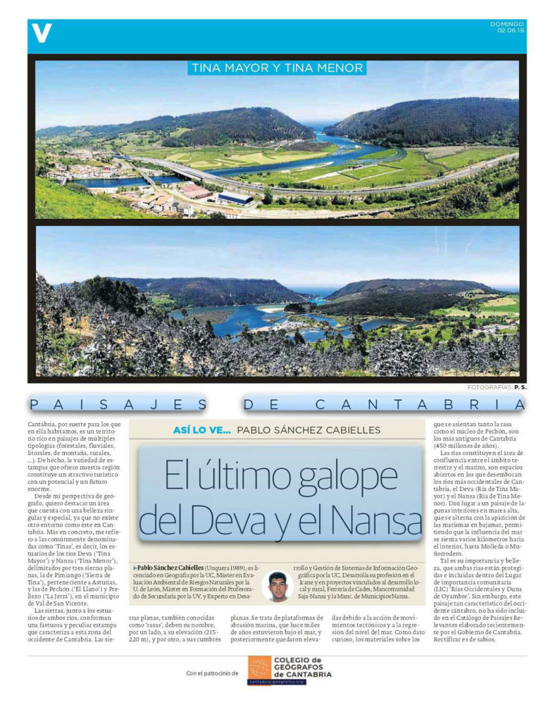 PDF del artículo publicado por el Diario Montañés el 02 de junio de 2019 y escrito por Pablo Sánchez