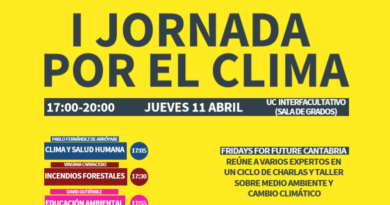Cartel Jornada por el clima en Cantabria